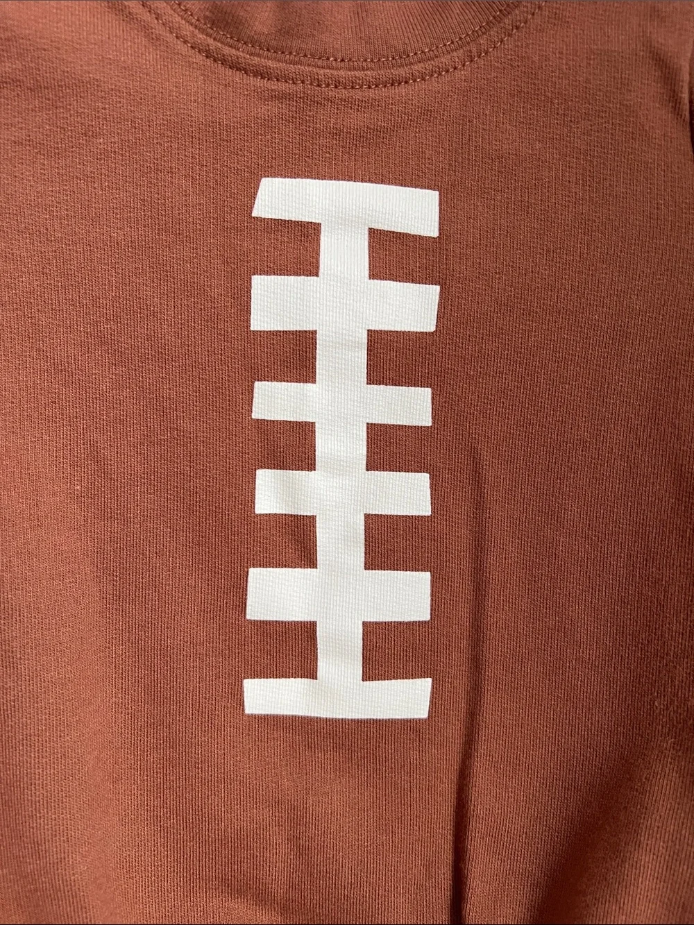 Carter’s | Brown Baby One-Piece Romper with Football Detail Size 6 Months
